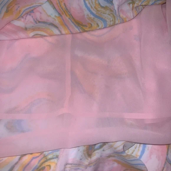 Buddy Love Light Pink Marble Private Yacht Maxi Dress NWT Sz L - Picture 8 of 13